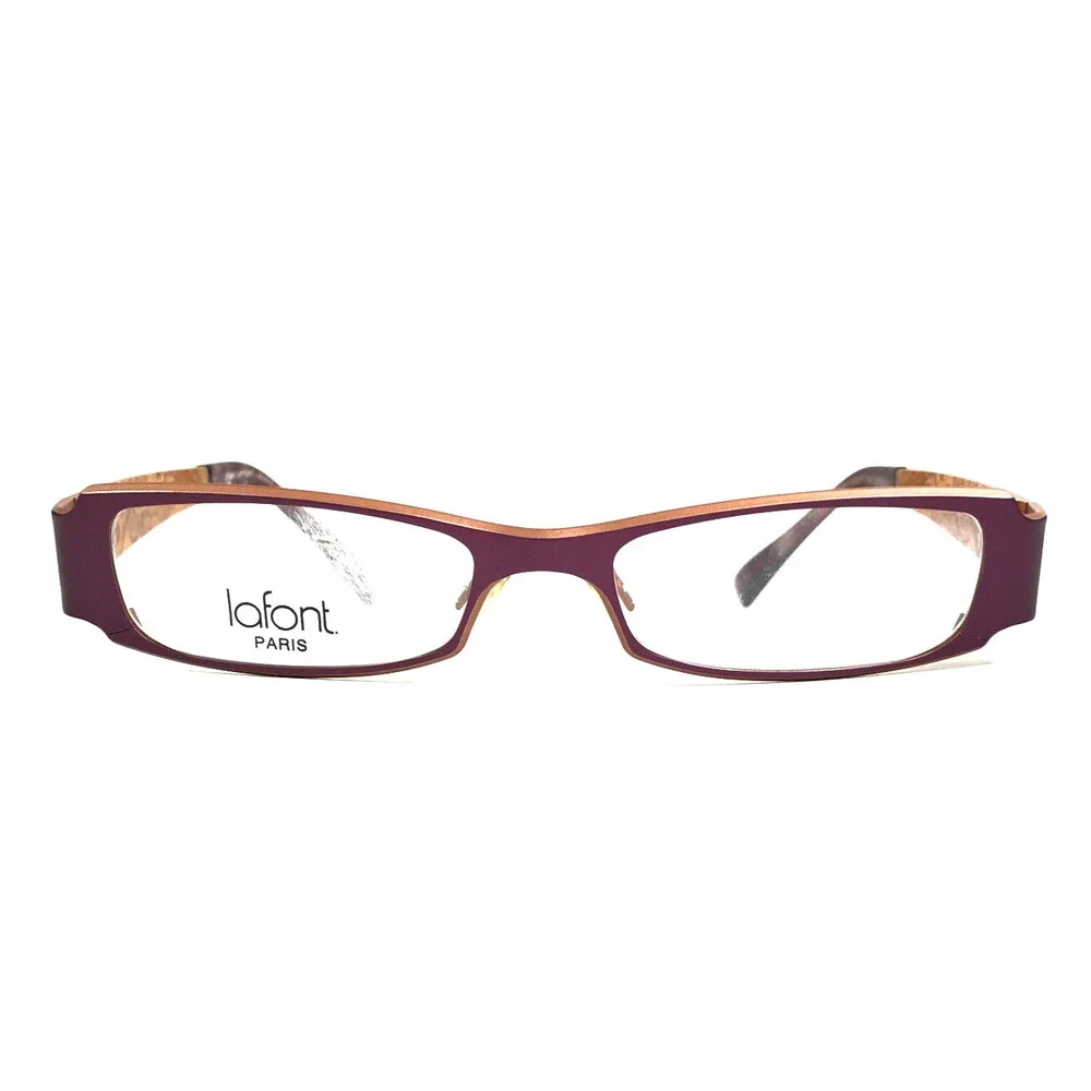 Jean Lafont Eyeglasses Frames ATMOSPHERE 671 Matte Purple Orange 50-17-135